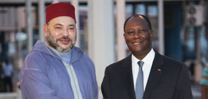 El Guerguarat : Le Président ivoirien assure SM le Roi de la solidarité et du plein soutien de son pays aux initiatives du Souverain