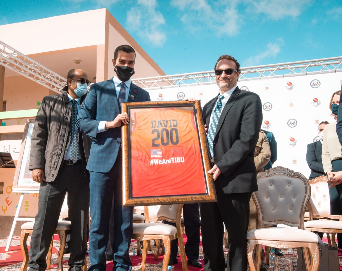 TIBU Maroc et l’Ambassade US lancent un programme d’éducation par le sport à Laâyoune, n présence de David Schenker