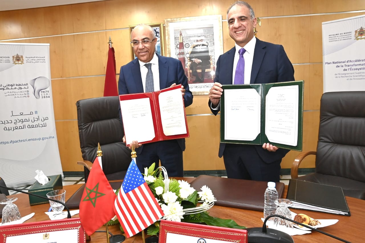 Signature du protocole modifiant et prorogeant l&rsquo;accord de coopération scientifique et technologique entre le Maroc et les États-Unis d&rsquo;Amérique