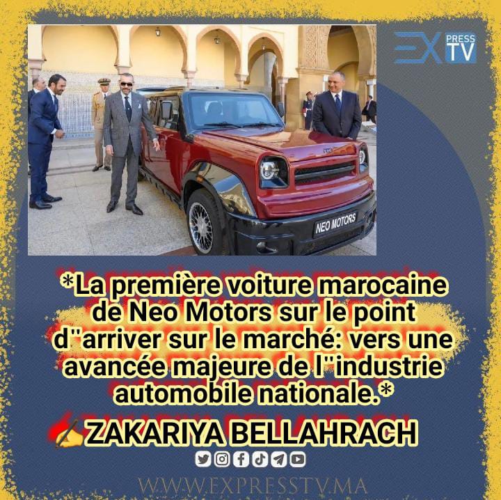*La première voiture marocaine de Neo Motors sur le point d&rsquo;arriver sur le marché: vers une avancée majeure de l&rsquo;industrie automobile nationale.*