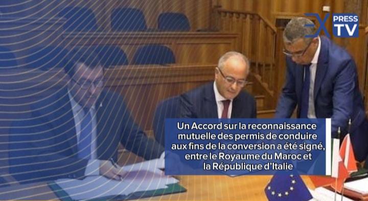 Un Accord sur la reconnaissance mutuelle des permis de conduire aux fins de la conversion a été signé, entre le Royaume du Maroc et la République d’Italie