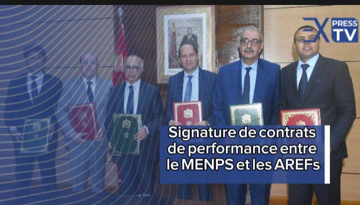 Signature de contrats de performance entre le MENPS et les AREFs