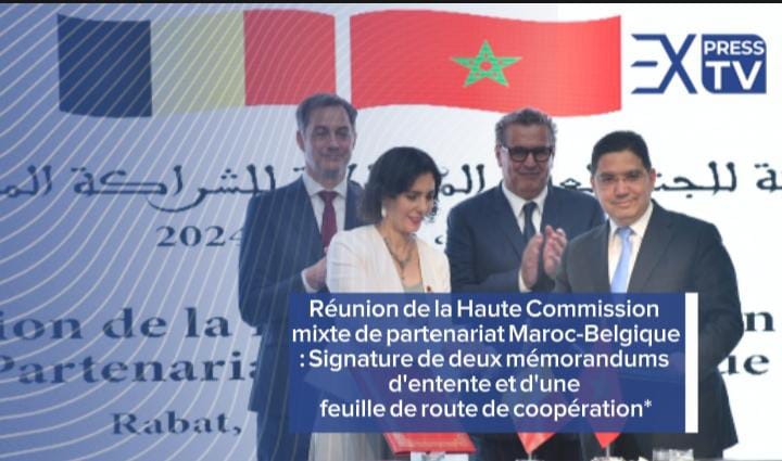 Réunion de la Haute Commission mixte de partenariat Maroc-Belgique : Signature de deux mémorandums d&rsquo;entente et d&rsquo;une feuille de route de coopération