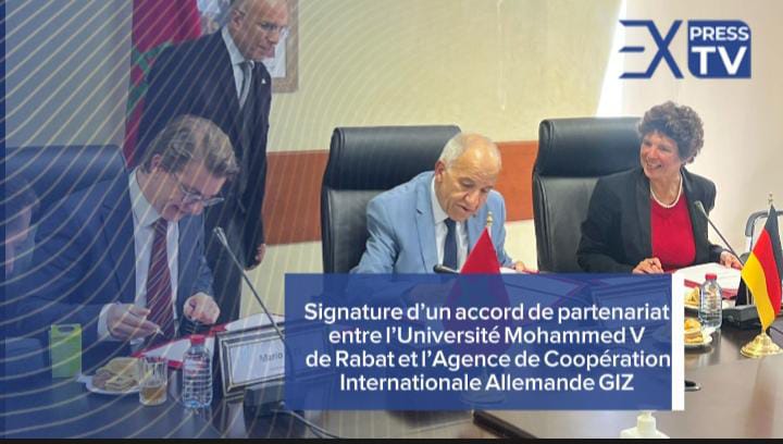 Signature d’un accord de partenariat entre l’Université Mohammed V de Rabat et l’Agence de Coopération Internationale Allemande GIZ 