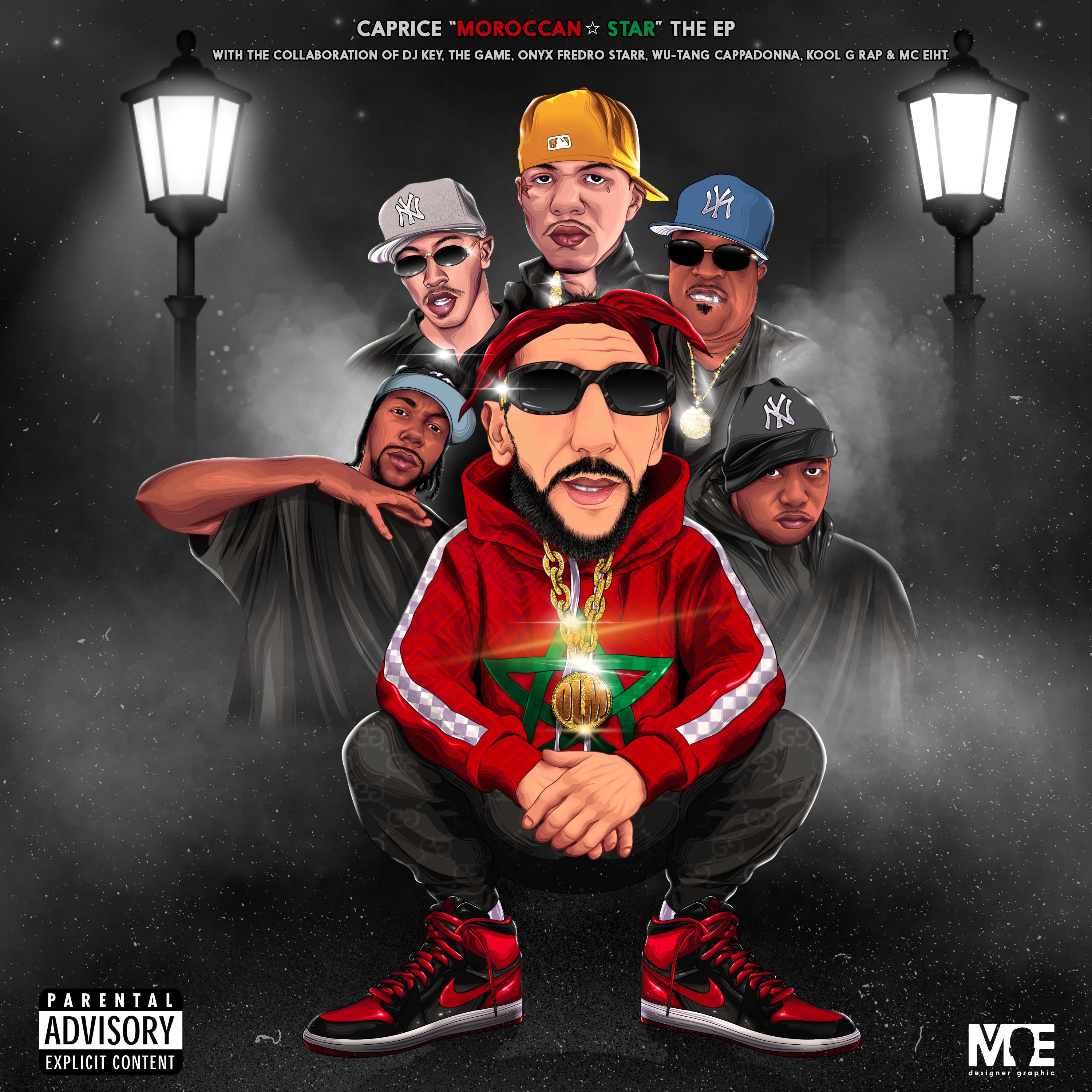 Caprice dévoile l&rsquo;EP « Moroccan Star » : un projet international mené par un casting de légendes du rap