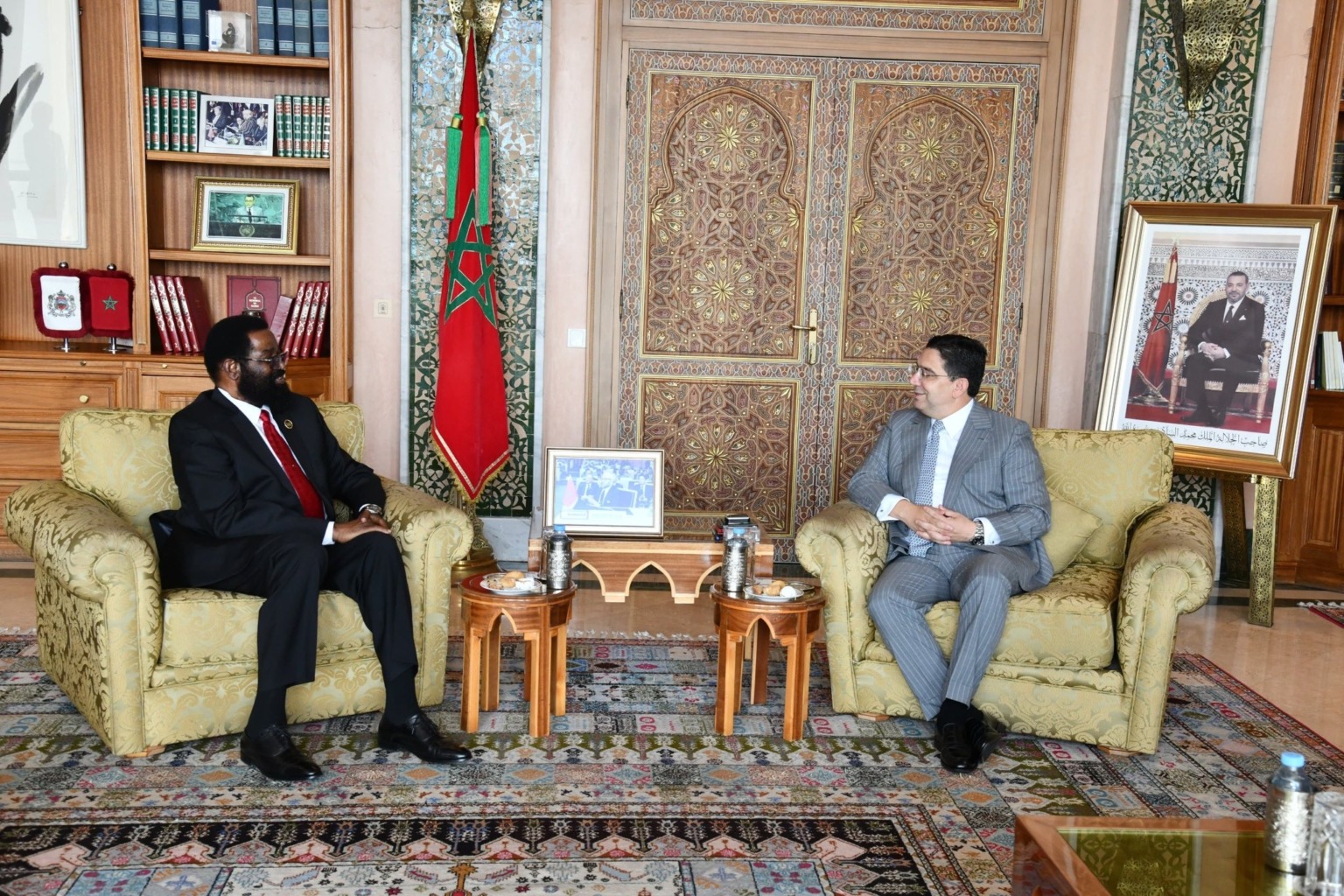 Bourita reçoit le président de la Commission des affaires étrangères du Parlement ghanéen.