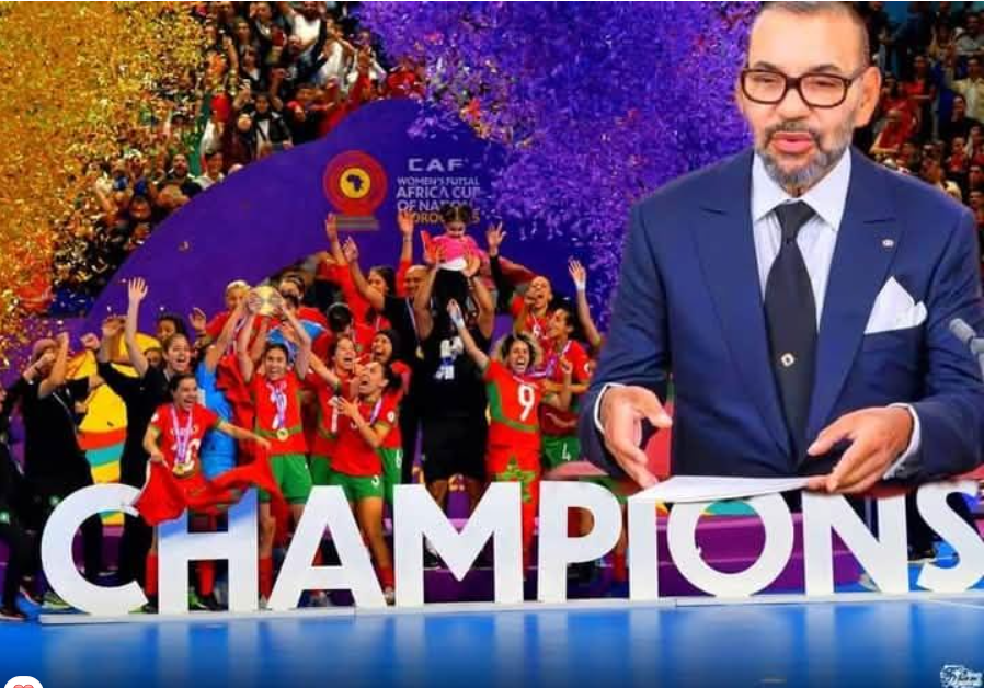 Le roi félicite l&rsquo;équipe féminine de football en salle après son sacre à la Coupe d&rsquo;Afrique.