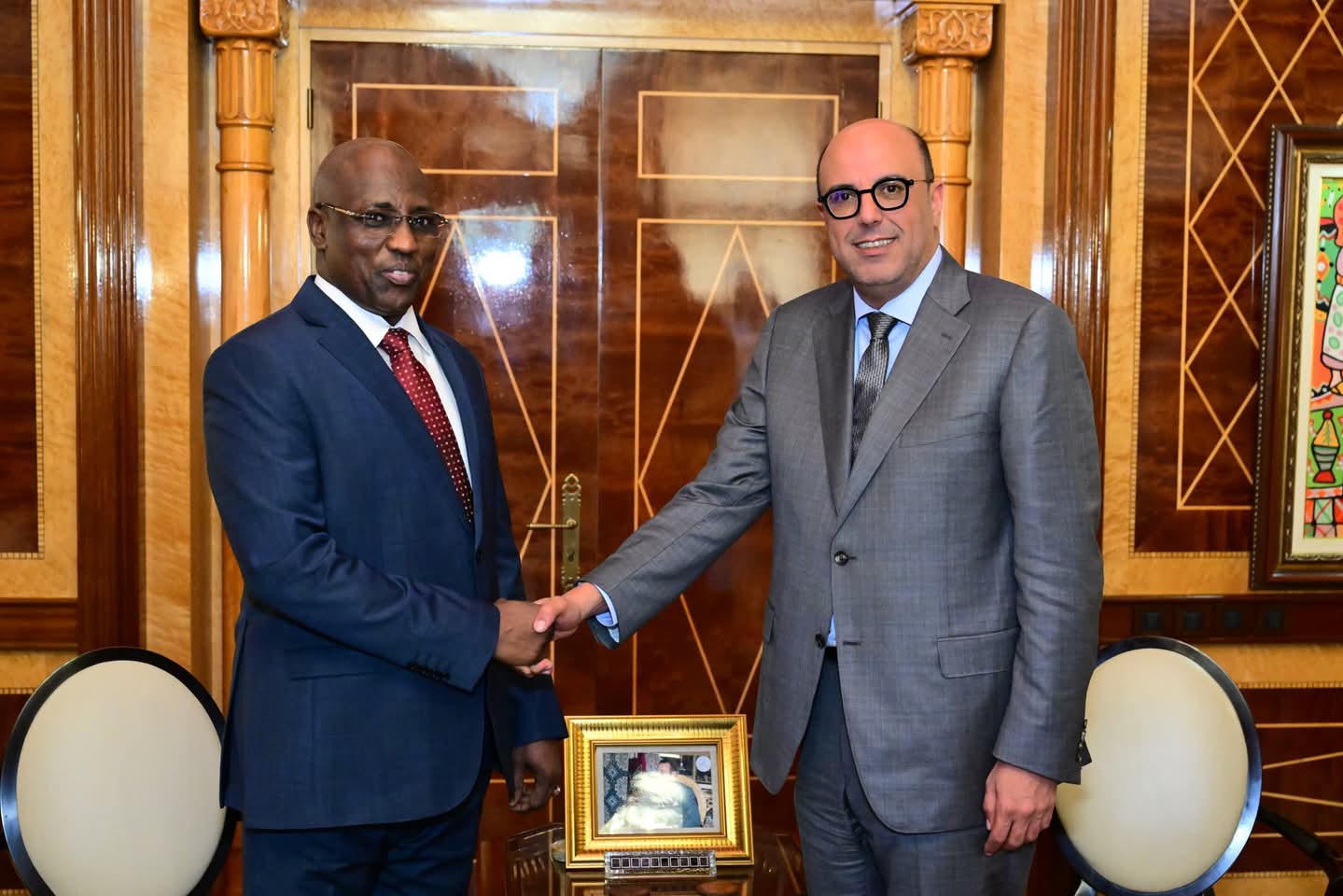 Mohamed Ould Al-Rachid s&rsquo;entretient avec le Président de l&rsquo;Assemblée Nationale du Tchad.