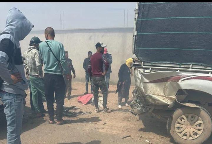 Titre : Sidi Kerdane : L&rsquo;explosion d&rsquo;un pneu de voiture coûte la vie à quatre femmes et blesse 11 personnes.