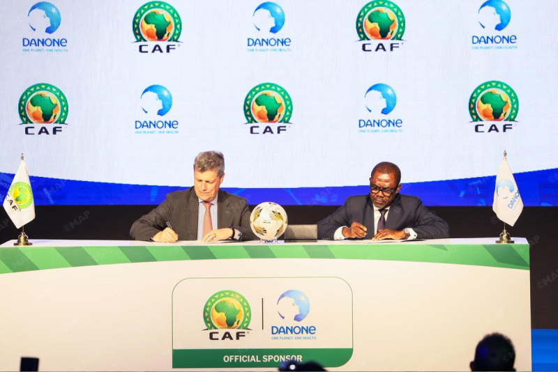 Le groupe « Danone » rejoint la CAF en tant que partenaire officiel de la Coupe d&rsquo;Afrique des Nations 2025.