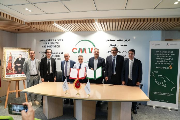 Signature d&rsquo;un accord entre la Fondation Mohammed VI des sciences et de la santé et AstraZeneca pour le développement de centres d&rsquo;excellence pour le traitement des maladies rares au Maroc.