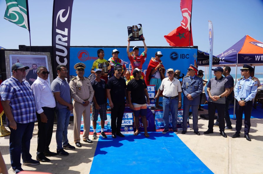 Clôture du Championnat Mondial de Surf, accueilli par la plage de Mahdia dans la région de Kénitra