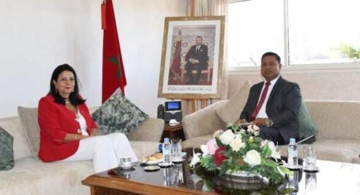 La ministre Al-Sghrouchni explore le renforcement du partenariat numérique et technologique avec l&rsquo;Inde.