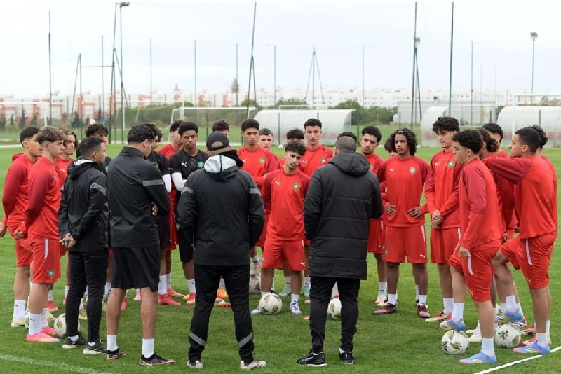 L&rsquo;équipe marocaine des moins de 17 ans entre en stage fermé en préparation pour la Coupe du Monde au Qatar.