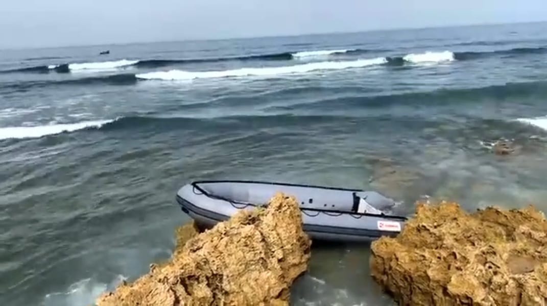 Alerte sécuritaire suite à la découverte d&rsquo;un canot pneumatique abandonné près du nouveau port d&rsquo;Asfi