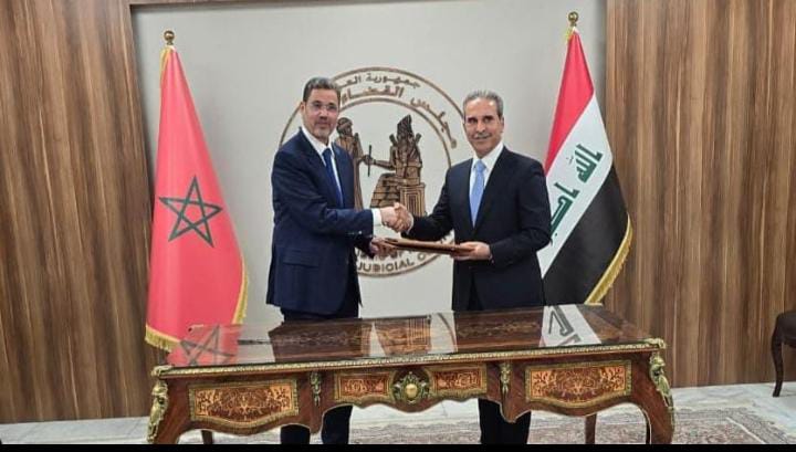 Le Maroc et l&rsquo;Irak signent un protocole d&rsquo;accord pour renforcer la coopération judiciaire.
