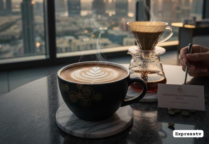 Dubaï entre dans le Livre Guinness des records avec la tasse de café la plus chère du monde, d&rsquo;une valeur de 673 dollars.