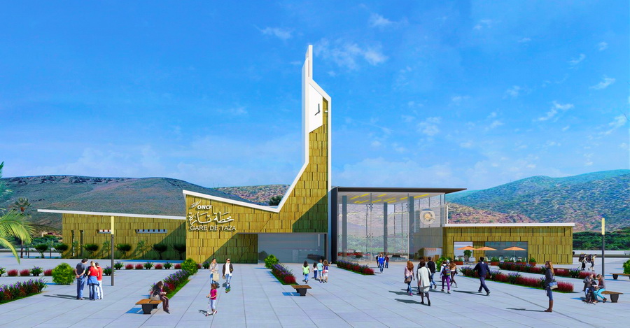 Inauguration de la nouvelle gare de Taza avec un investissement de 50 millions de dirhams pour renforcer les connexions et les services.