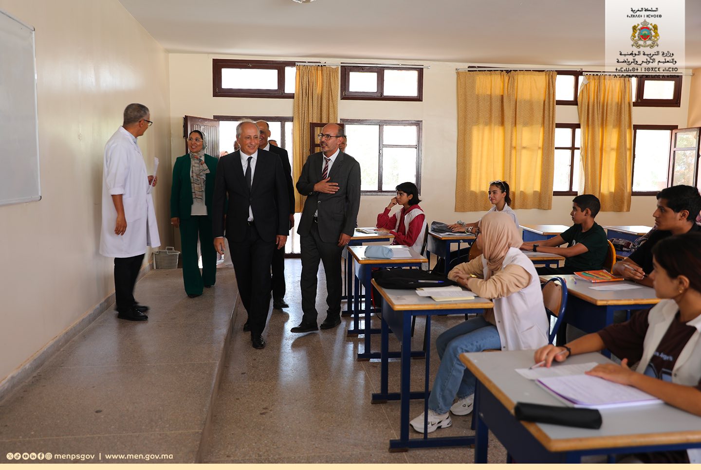 Berraada poursuit sa tournée de suivi des établissements scolaires à Guelmim.