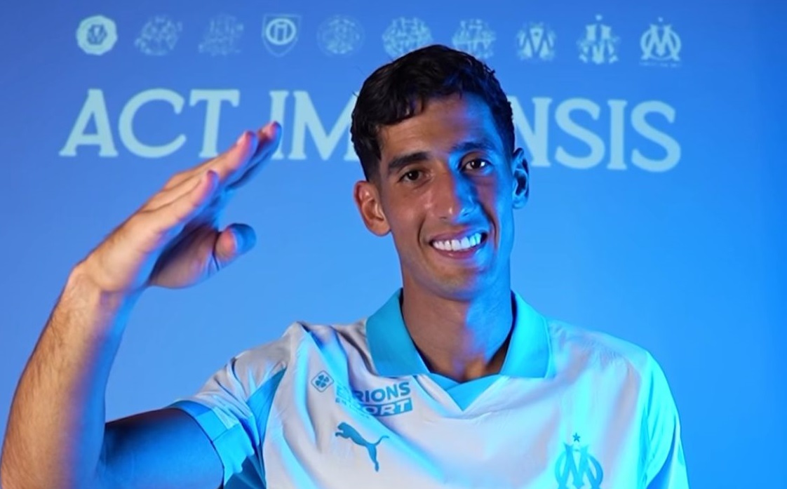 Naïf Aguerd : Heureux de rejoindre l&rsquo;Olympique de Marseille et de commencer une nouvelle aventure au Vélodrome.