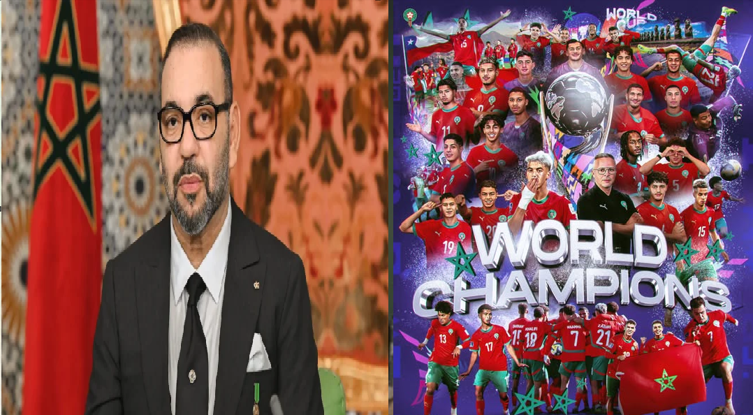 Sa Majesté le Roi reçoit l&rsquo;équipe nationale marocaine des moins de 20 ans après sa victoire à la Coupe du Monde.
