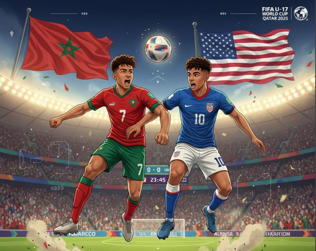 Tous les scénarios de l&rsquo;affrontement entre le Maroc et les États-Unis au tour préliminaire de la Coupe du Monde des moins de 17 ans au Qatar 2025 : Analyse technique et prévisions du combat décisif.