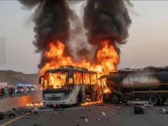 La ville de Médine est endeuillée : des dizaines de pèlerins perdent la vie dans un tragique accident de bus.