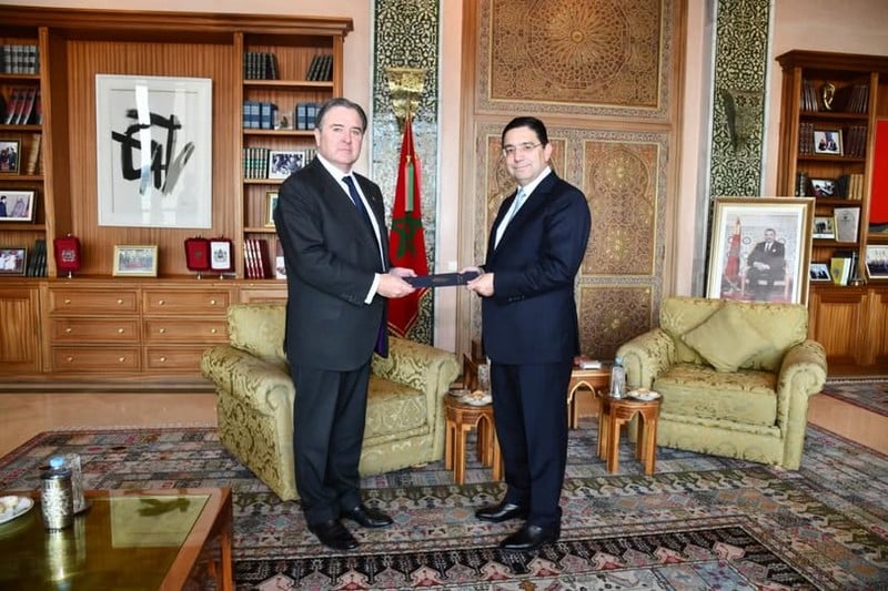 Bourita reçoit le nouvel ambassadeur américain Duke Buchan pour discuter des moyens de renforcer le partenariat stratégique.