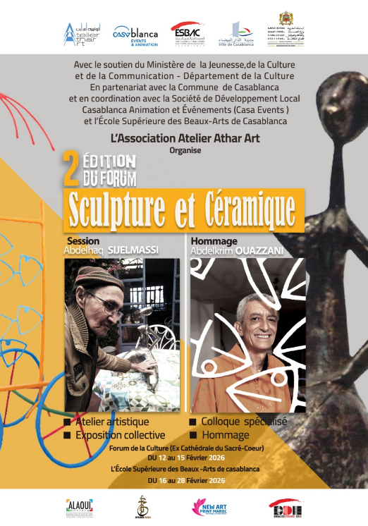 Casablanca accueille la deuxième édition du Forum  de sculpture et de céramique, en hommage à Abdelhaq Sijelmassi et Abdelkrim Ouazzani.