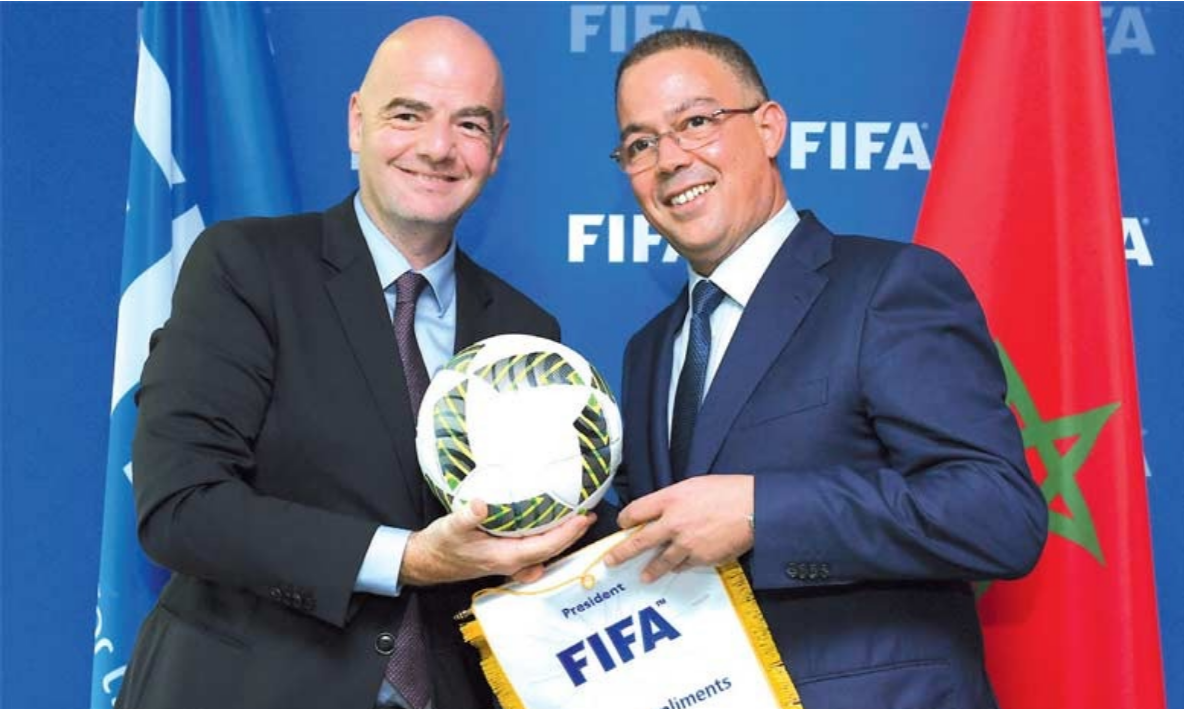 لقجع félicite Infantino pour dix années à la présidence de la FIFA et loue la « révolution de la gouvernance » et l’élargissement des opportunités pour l&rsquo;Afrique.
