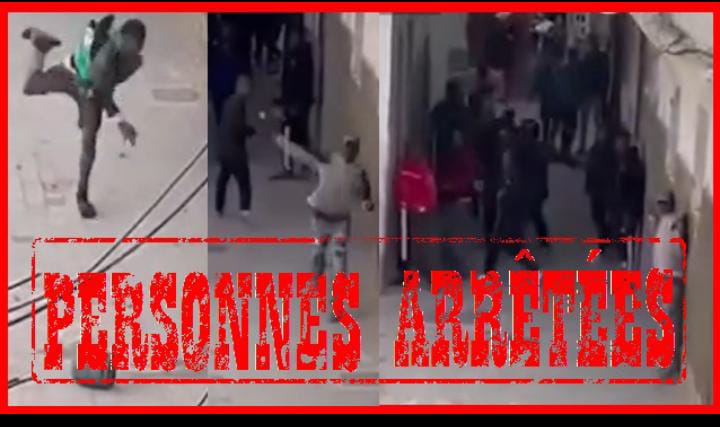 Arrestation de trois étrangers soupçonnés d&rsquo;être impliqués dans un jet de pierres dans la médina de Casablanca.