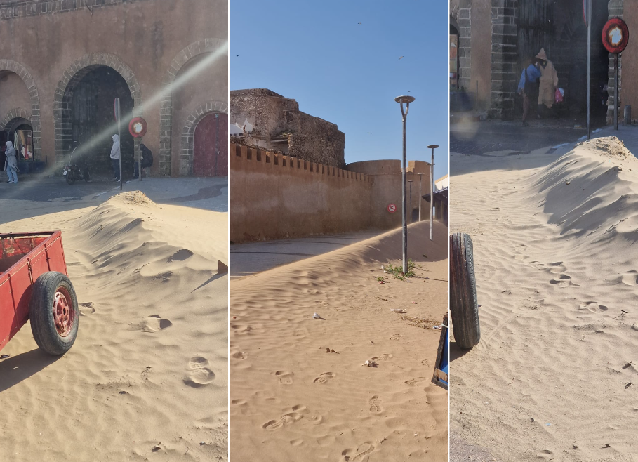 Place des Artistes à Essaouira : l’avancée des sables se poursuit dans un silence préoccupant