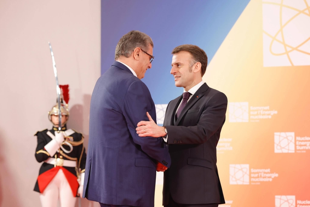 Le Premier ministre Aziz Akhannouch assiste au dîner officiel du sommet mondial de l&rsquo;énergie nucléaire.