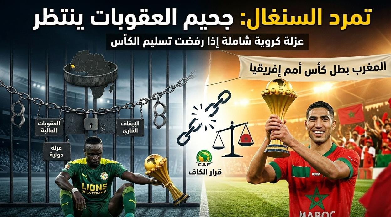 L&rsquo;enfer des sanctions qui attend le Sénégal s&rsquo;il persiste à ne pas remettre la coupe au Maroc.