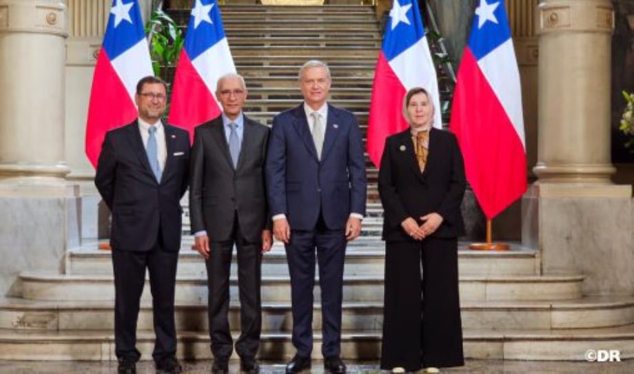 Réception de El Talbi El Alami par le nouveau président chilien.