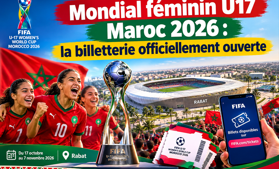 Mondial féminin U17 Maroc 2026 : la billetterie officiellement ouverte